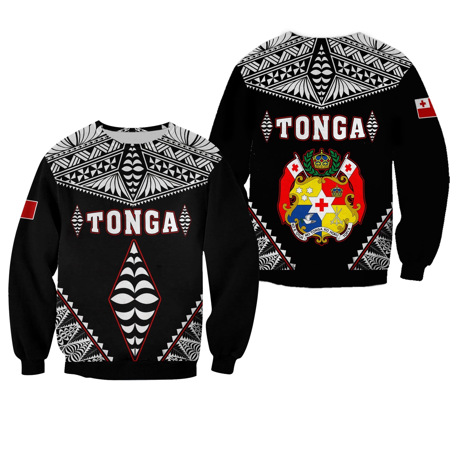 Tonga Sweatshirt Tongan Kupesi Pattern