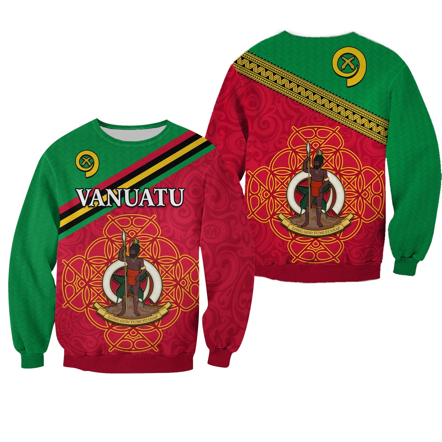 Vanuatu Sweatshirt Pattern Sand Drawing
