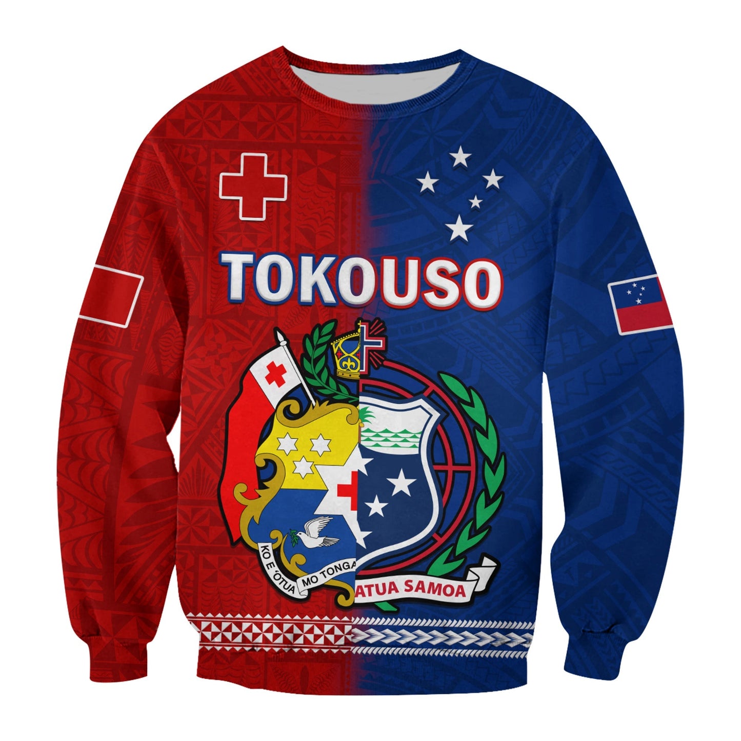 TokoUso Sweatshirt Tonga and Samoa United We Stand Divided We Fall