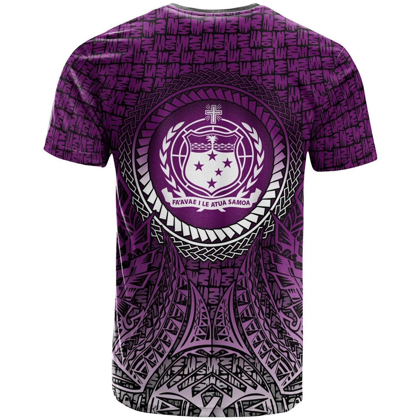 Samoa T - Shirt - Circle Pattern Purple