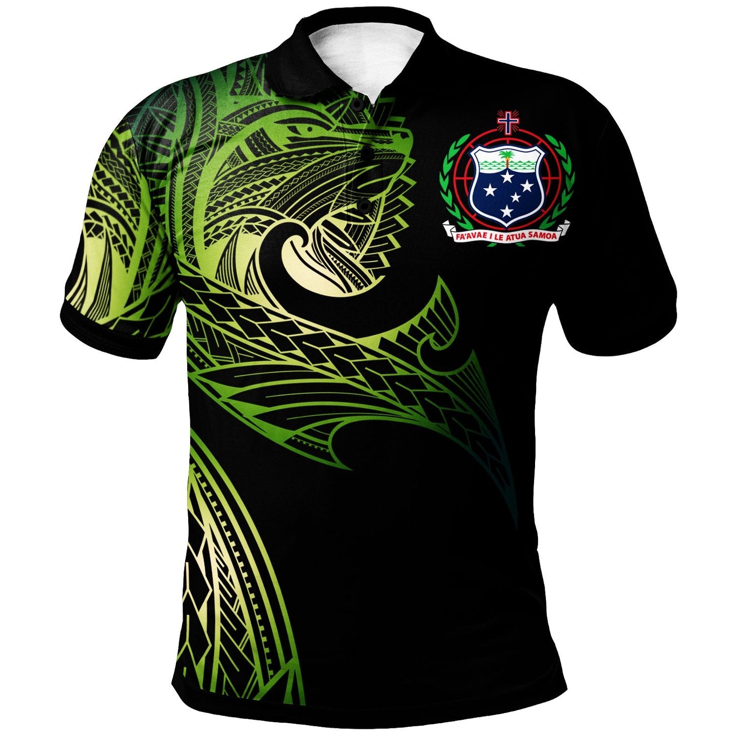 Samoa Polo Shirt - Leader Wolf Is You Gradient Color