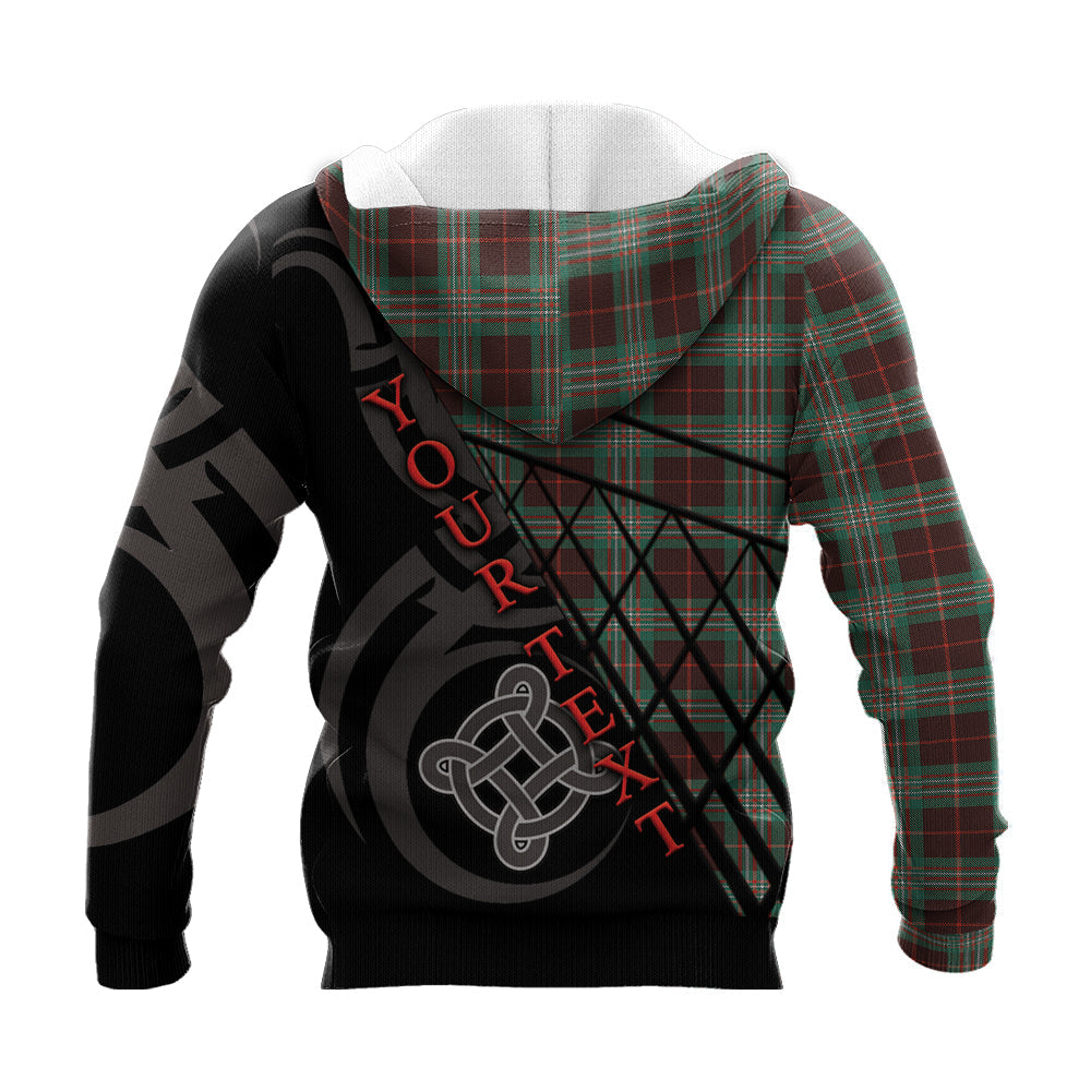 Printivon Scott Brown Ancient Knitted Hoodie Pattern Celtic Custom Text