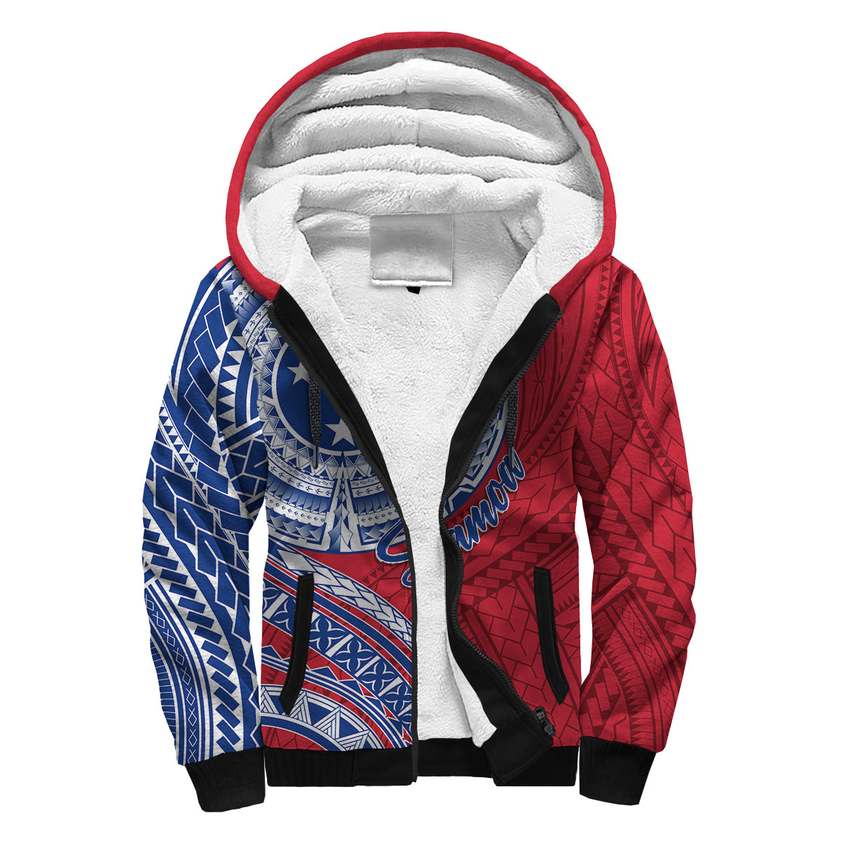 Samoa Personalised Sherpa Hoodie Independence Day Flag Style