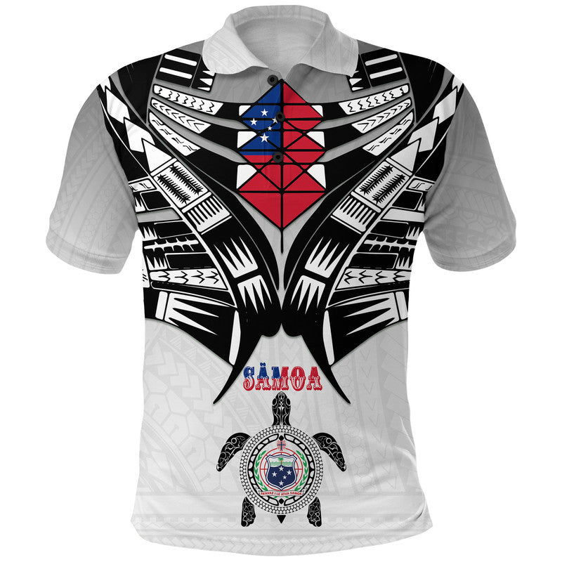 Samoa Black Saturday Polo Shirt Visual Arts