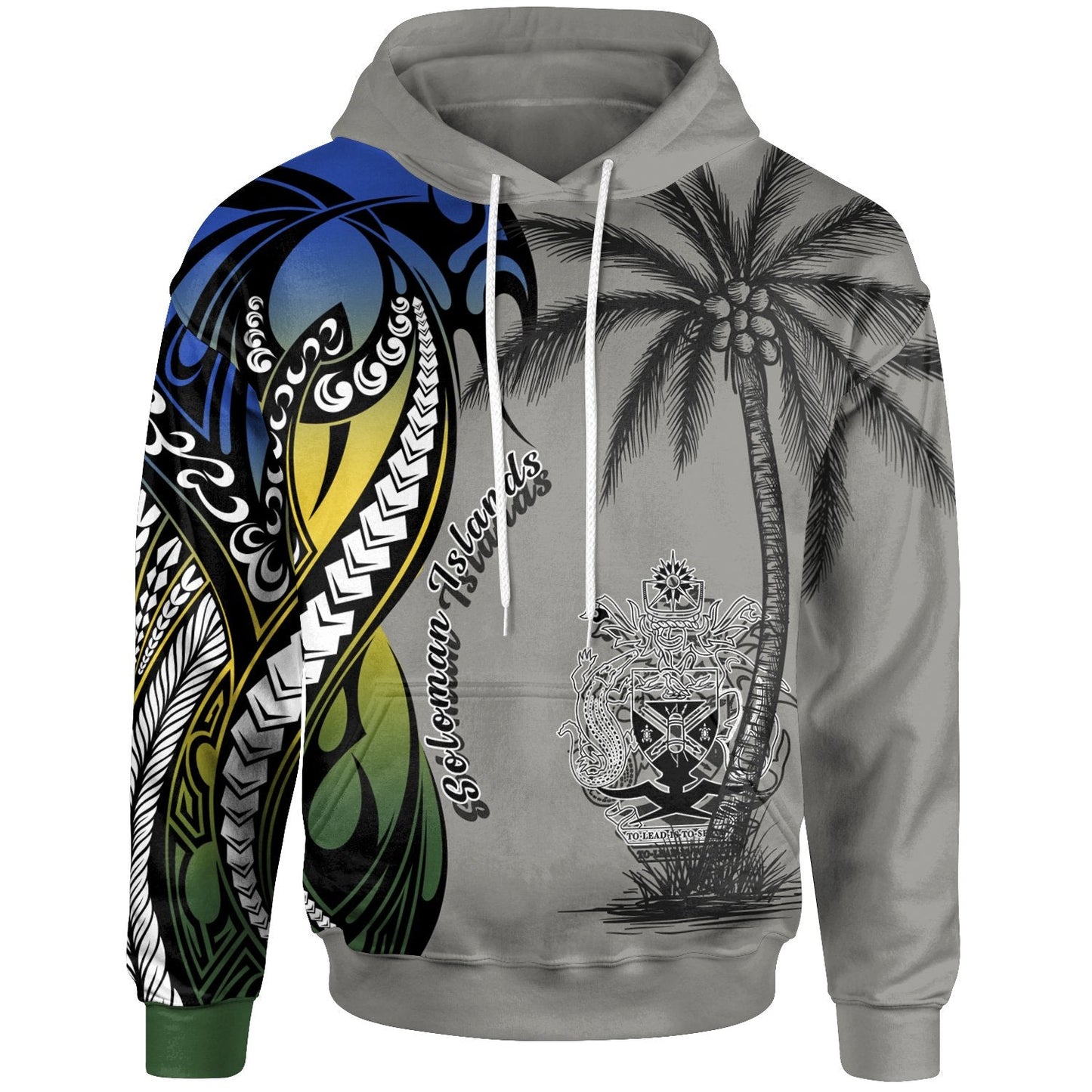Solomon Islands Hoodie Classical Coconut Tree