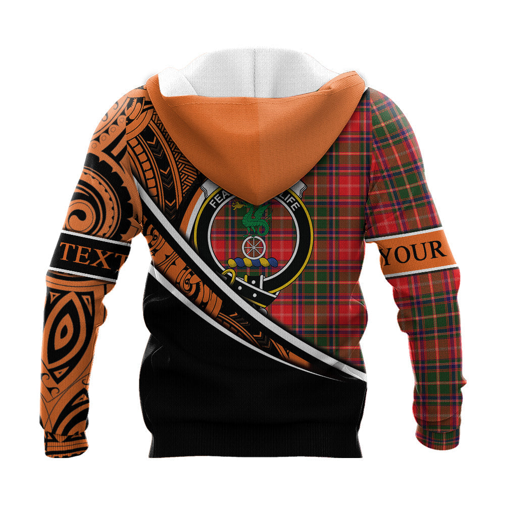 Printivon Somerville Modern Knitted Hoodie Pattern Polynesian Custom Text