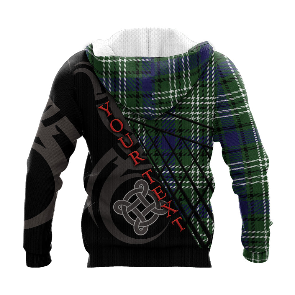 Printivon Spottiswood Knitted Hoodie Pattern Celtic Custom Text