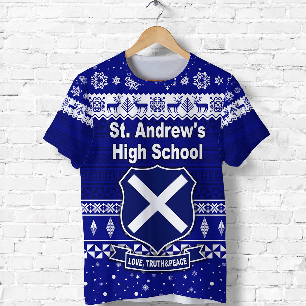 St. Andrew's High School Christmas T Shirt Simple Style