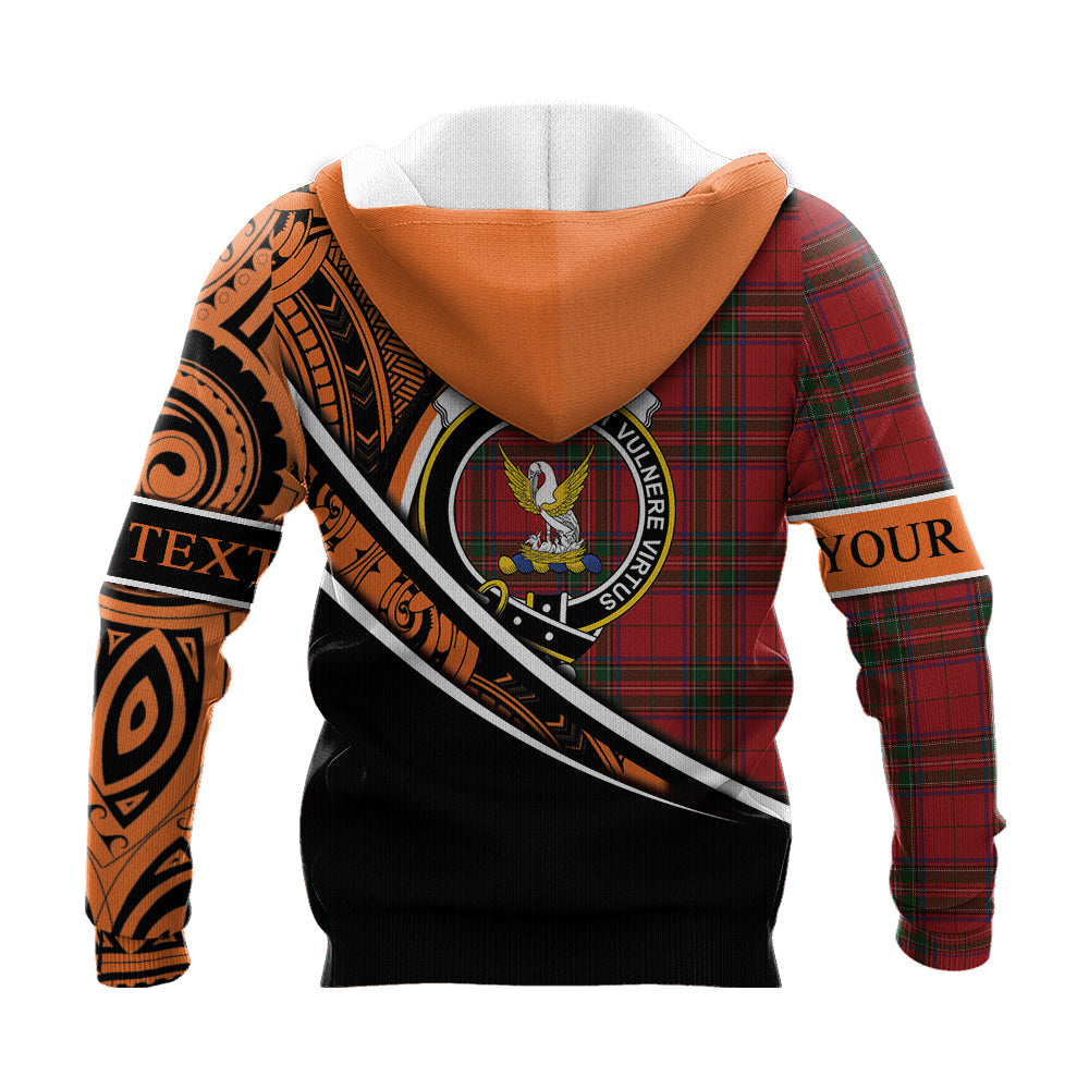 Printivon Stewart Of Rothesay 02 Knitted Hoodie Pattern Polynesian Custom Text
