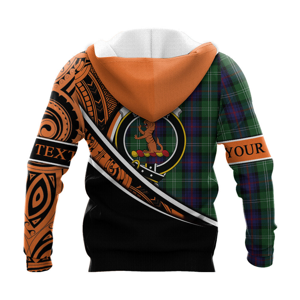 Printivon Sutherland 01 Knitted Hoodie Pattern Polynesian Custom Text