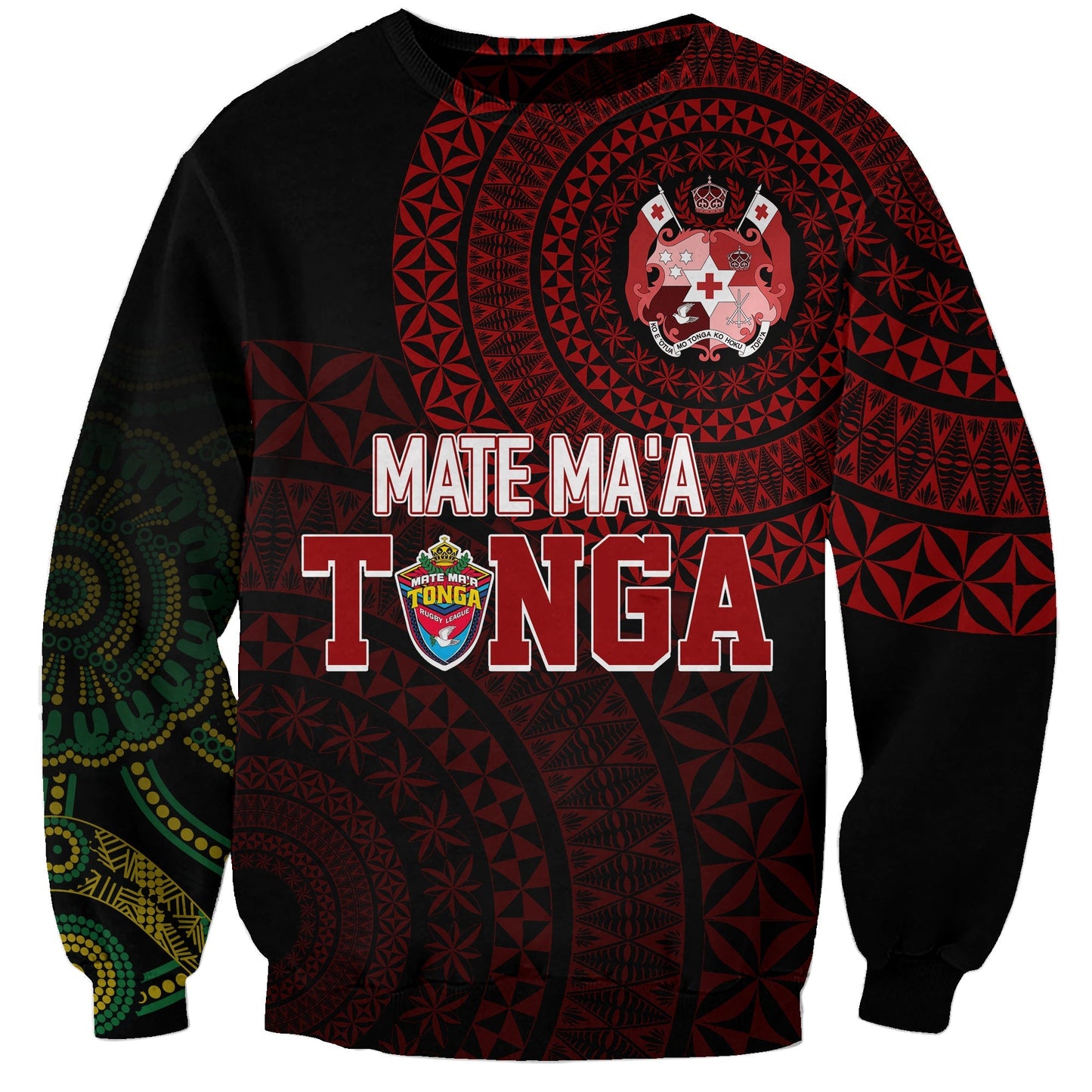 Aussie Wallabies Mix Mate Maa Tonga Sweatshirt Ver 01