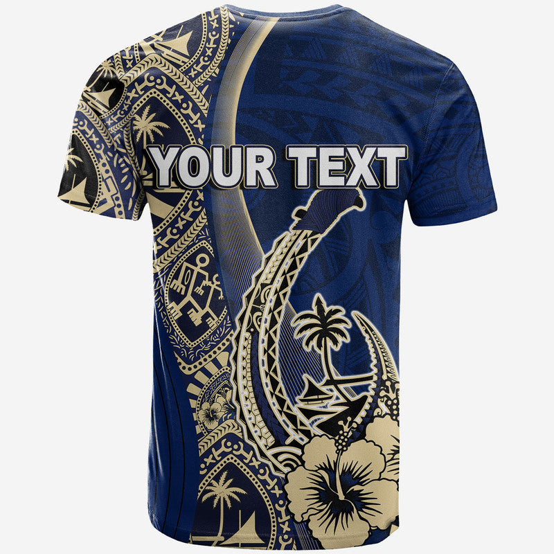 Custom Personalised Guam Fish Hook T Shirt Blue Style