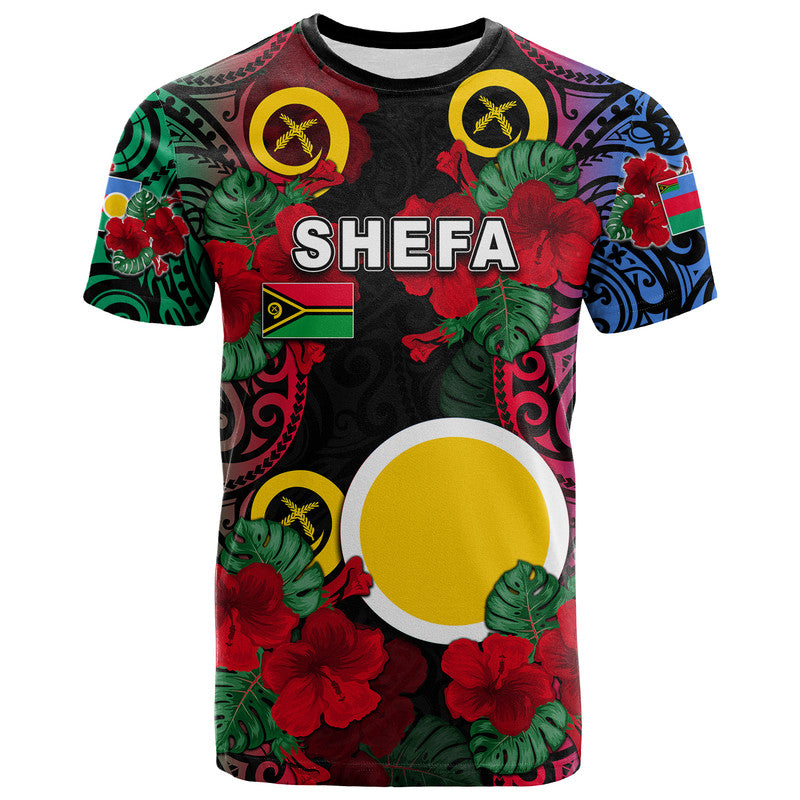 Vanuatu Shefa And Hibiscus T Shirt