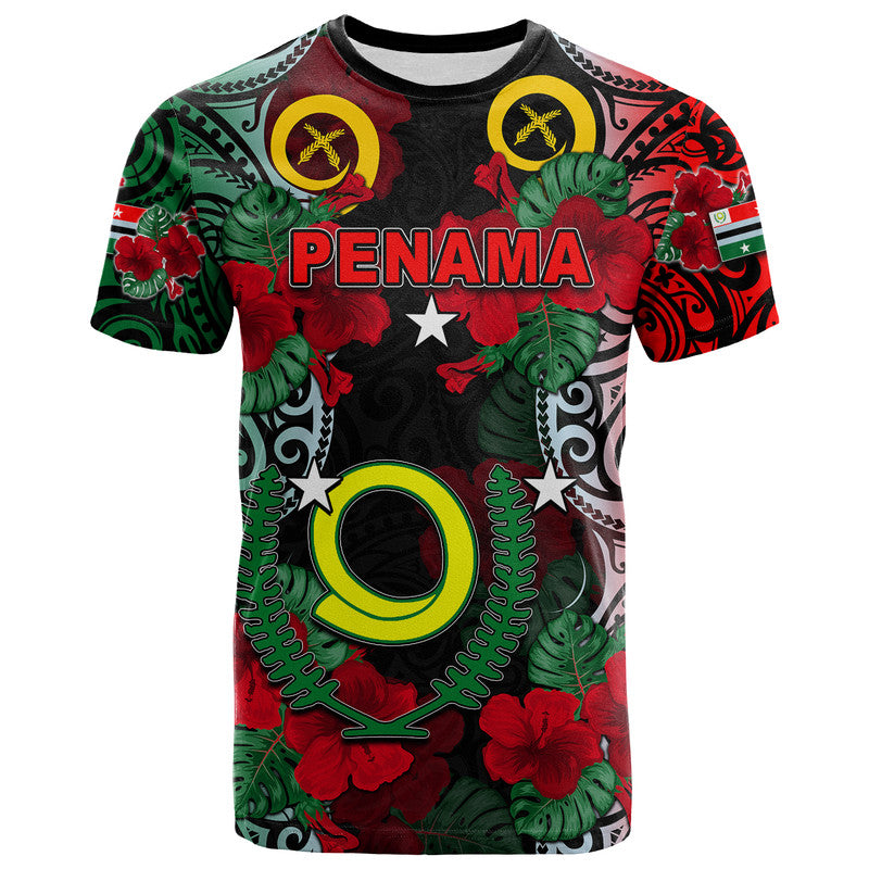 Vanuatu Penama And Hibiscus T Shirt