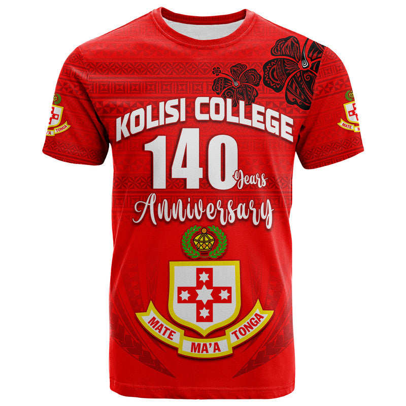 Kolisi Tonga College Atele T Shirt 140 Years Anniversary Tongan Ngatu
