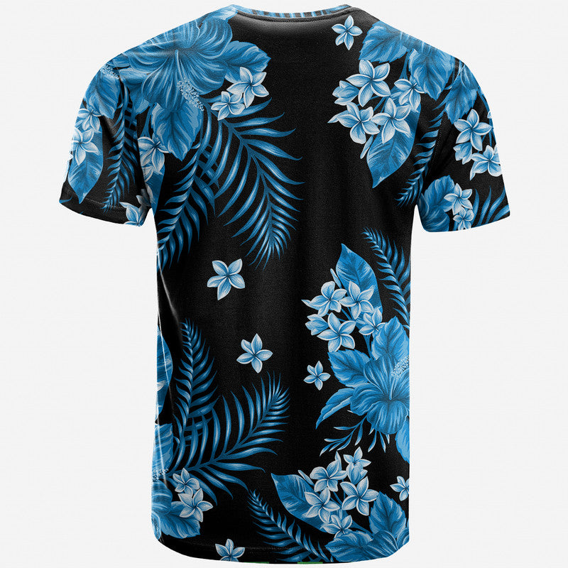 Hawaii Summer Colorful T Shirt Light Blue