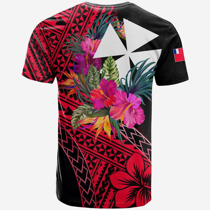 Wallis and Futuna T Shirt Hibiscus Red No.1 Color