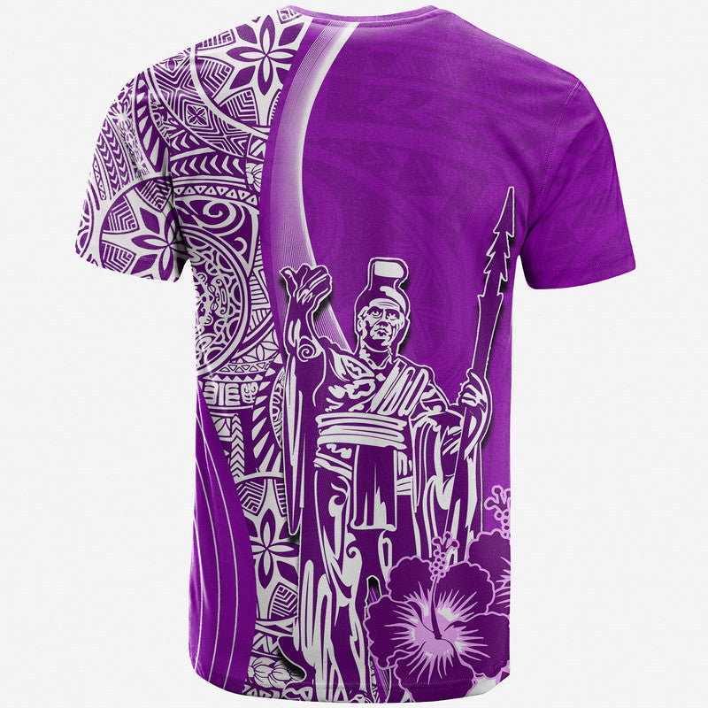 Hawaiian King Kamehameha T Shirt Vibe Purple Style