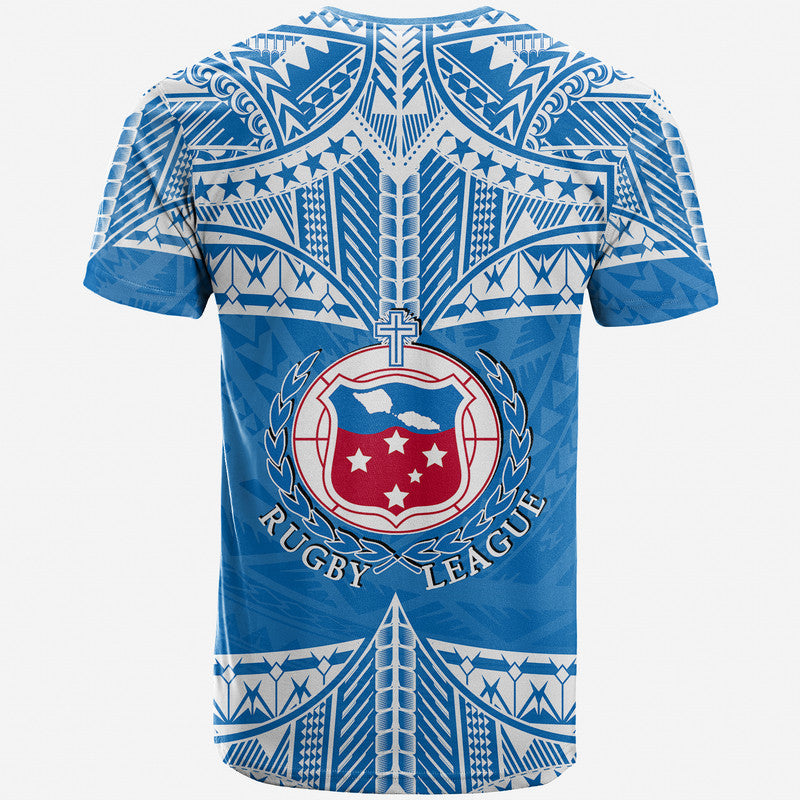 Toa Samoa Rugby T Shirt Blue Sky