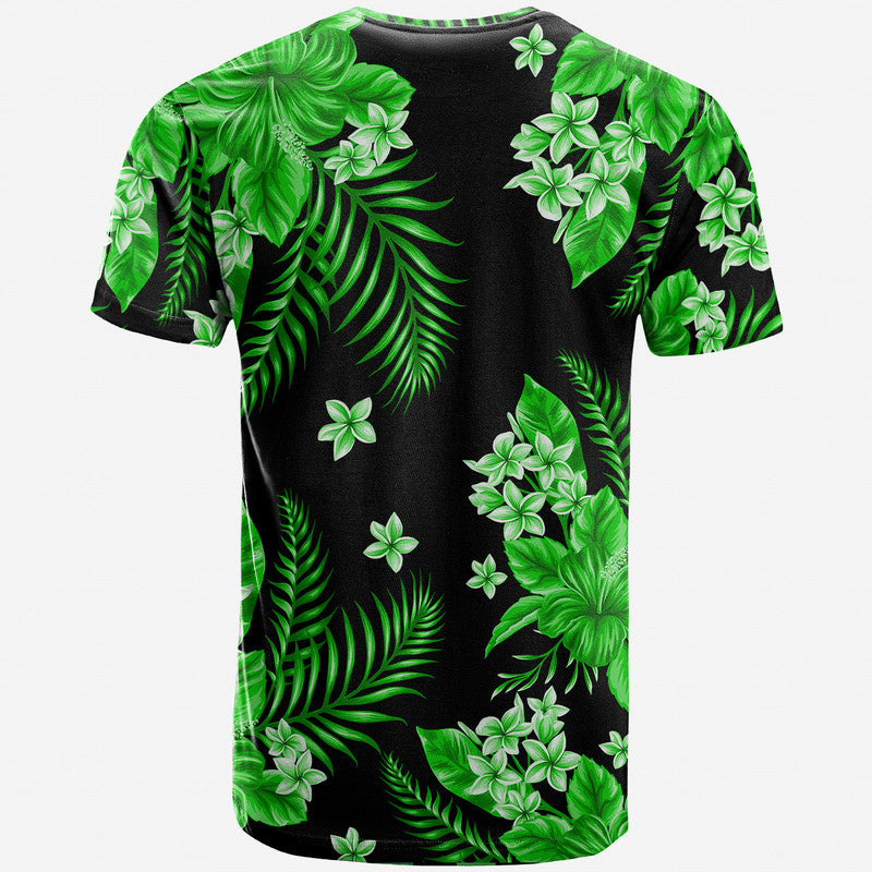 Hawaii Summer Colorful T Shirt Green