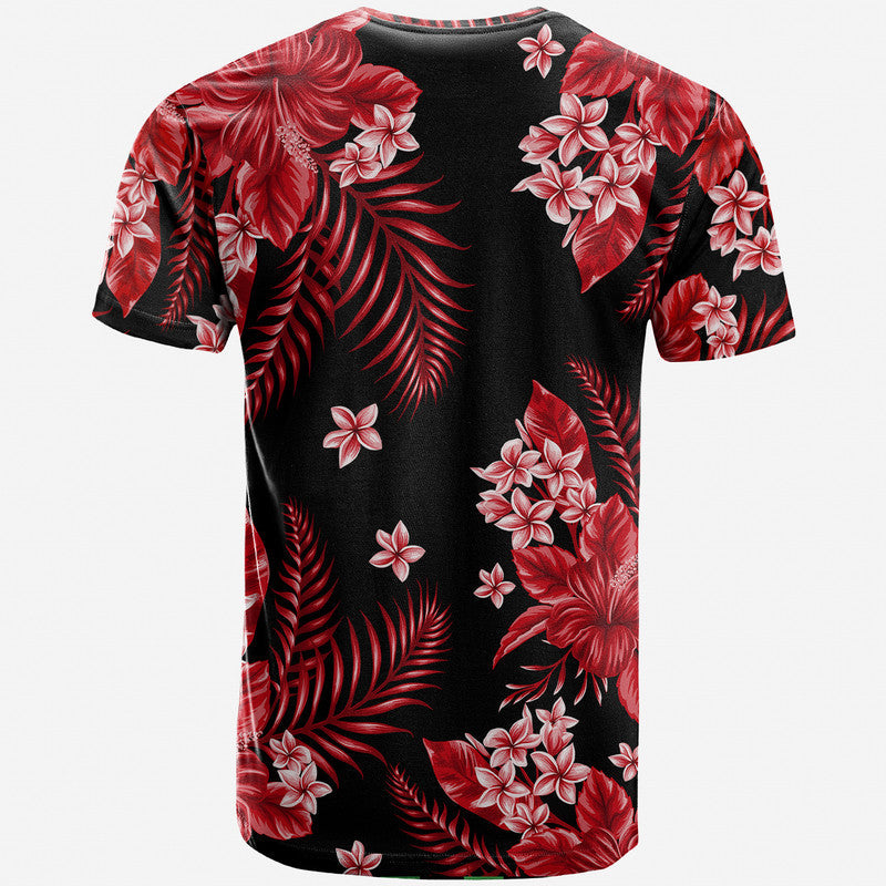 Hawaii Summer Colorful T Shirt Red