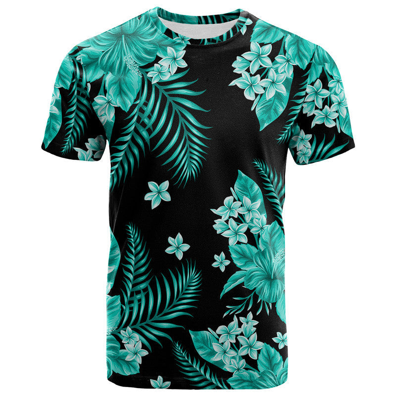 Hawaii Summer Colorful T Shirt Turquesa