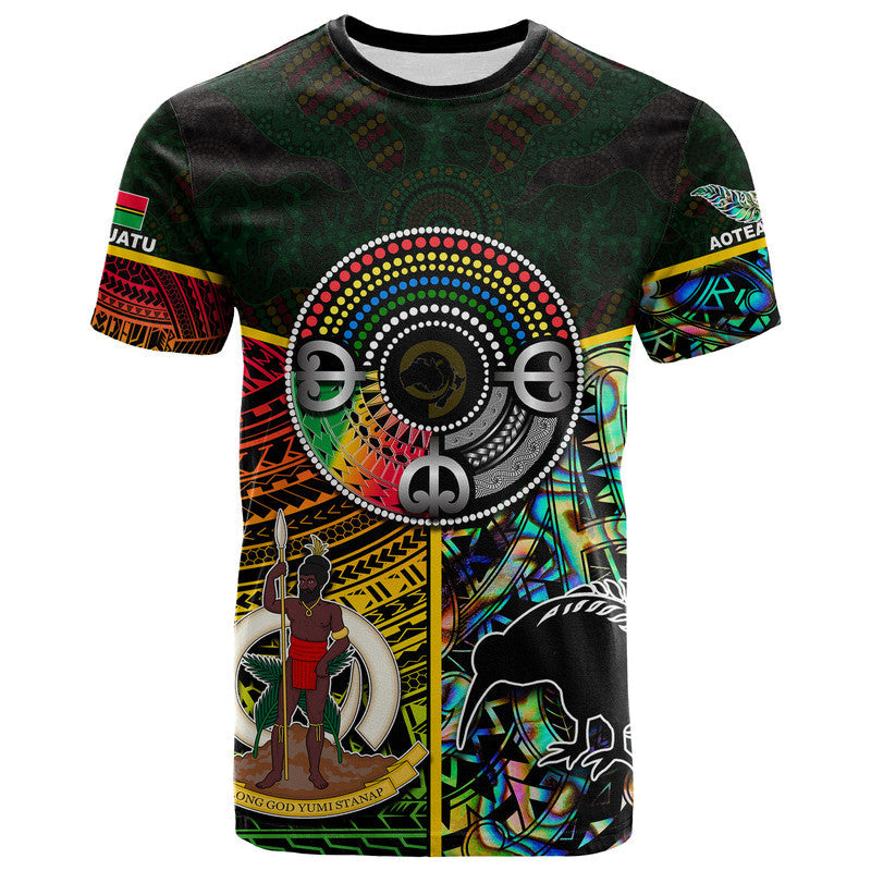 Vanuatu Mix Maori And Aboriginal T Shirt