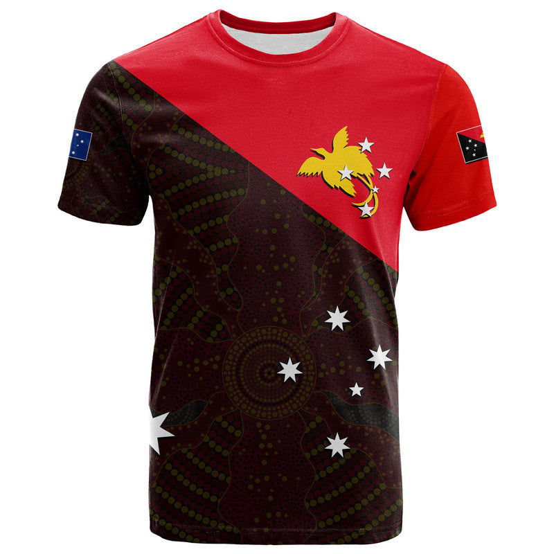 Papua New Guinea And Australia T Shirt All Over Print