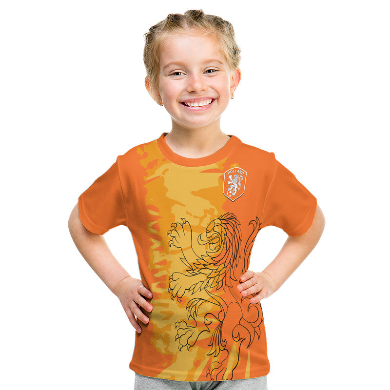 Custom Netherlands Football Oranje Sport Design T Shirt
