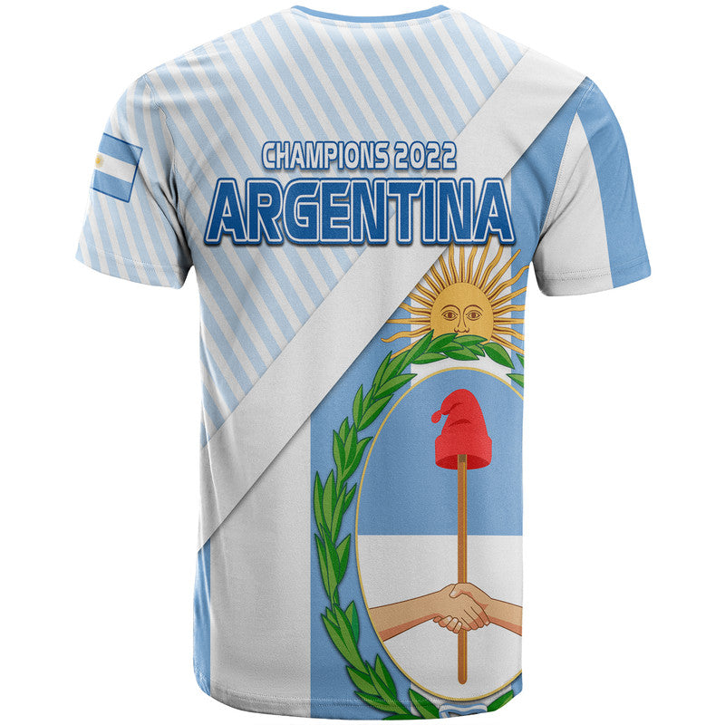 Argentina Champions World Cup 2022 T Shirt La Albiceleste Sol de Mayo