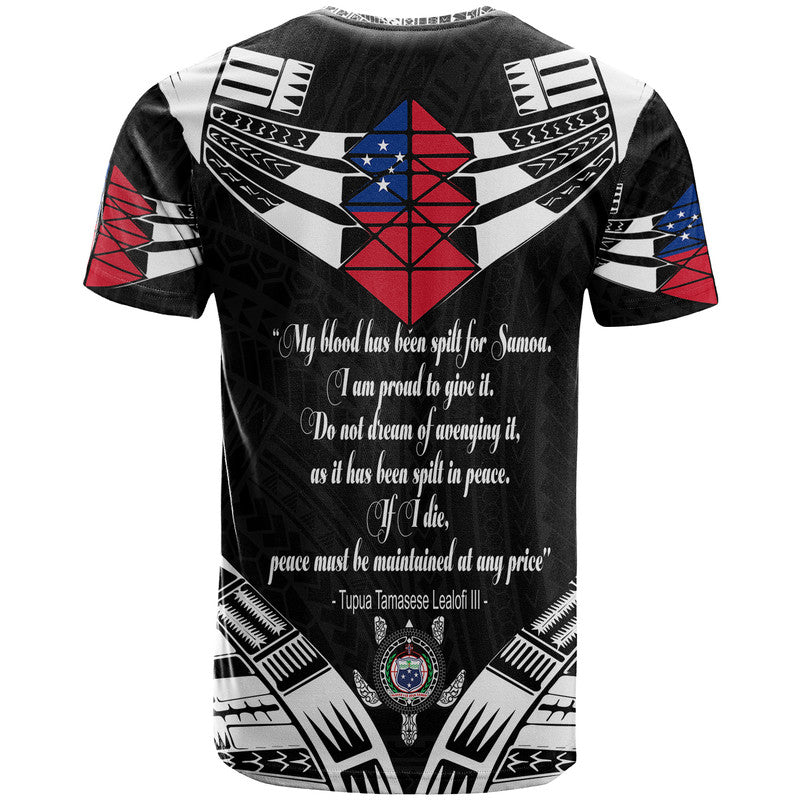 Samoa Black Saturday T Shirt 28 Dec 1929 Visual Arts - Black