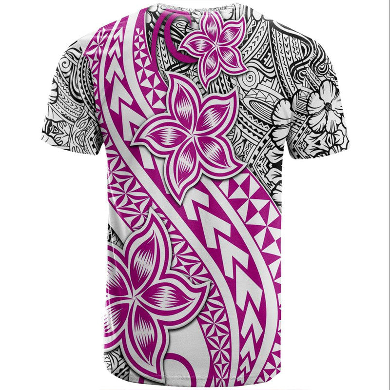 Traditional Polynesian Tribal Tattoo Retro T Shirt Pink