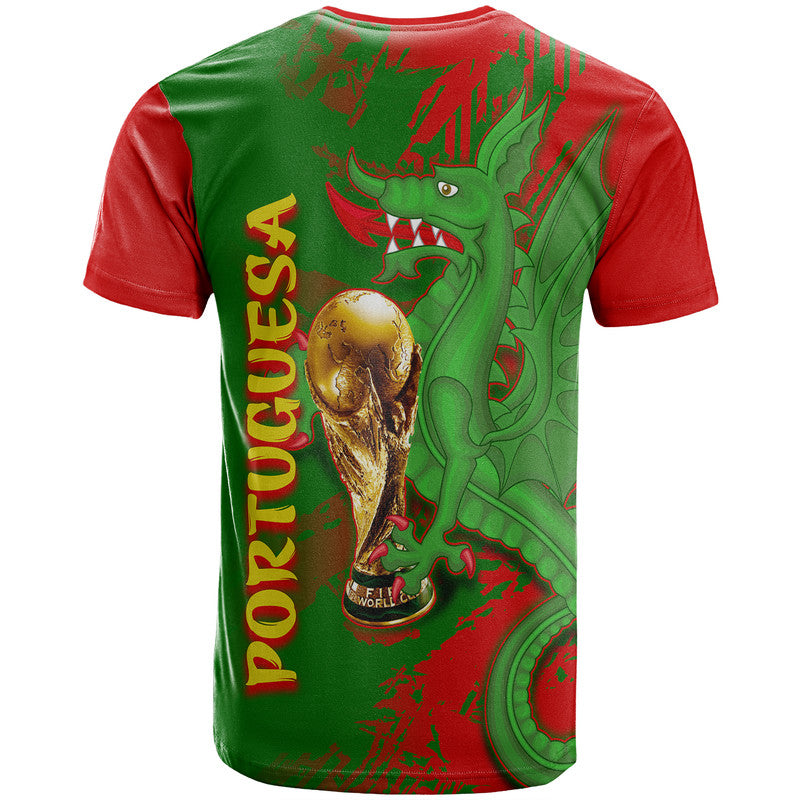 Portugal FootbT Shirt Dragon of Royal Arms During The Reign of Queen Maria II