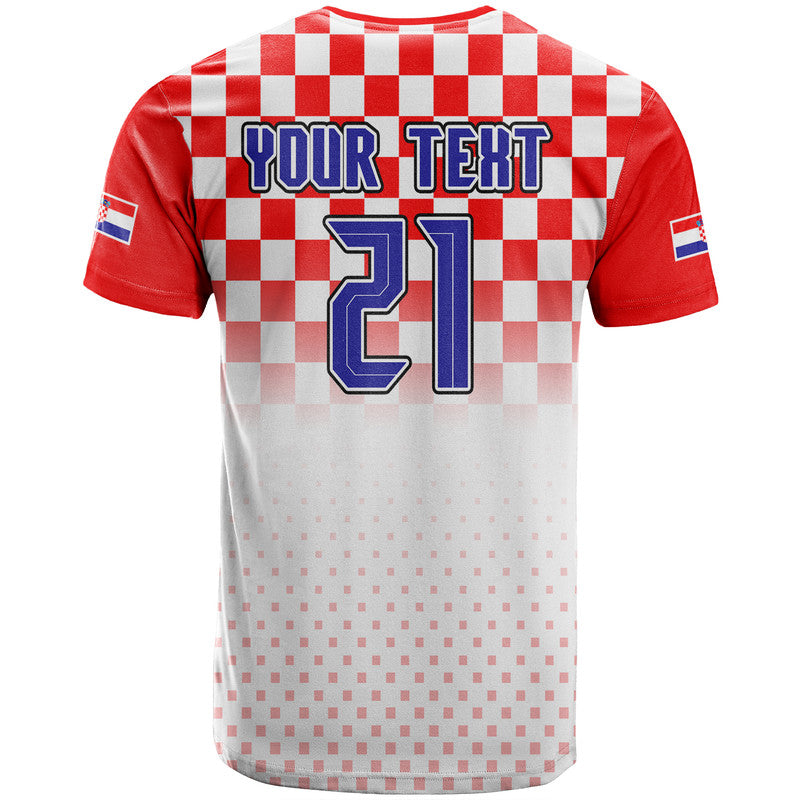 Custom Croatia Hrvatska Football Vibe T Shirt