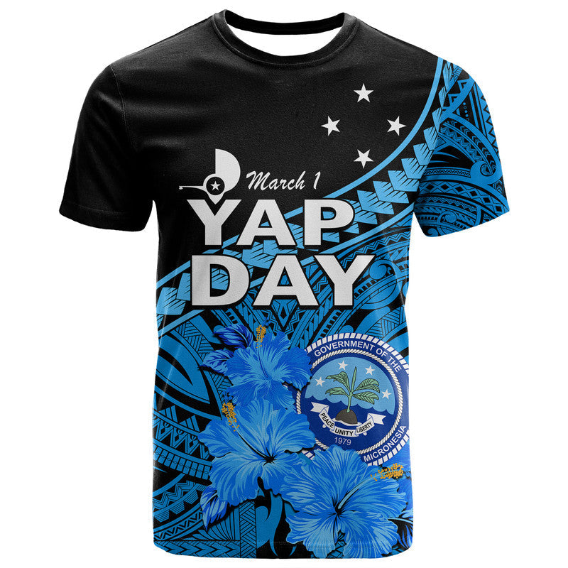 Yap State Day T Shirt Yap Flag and FSM Seal