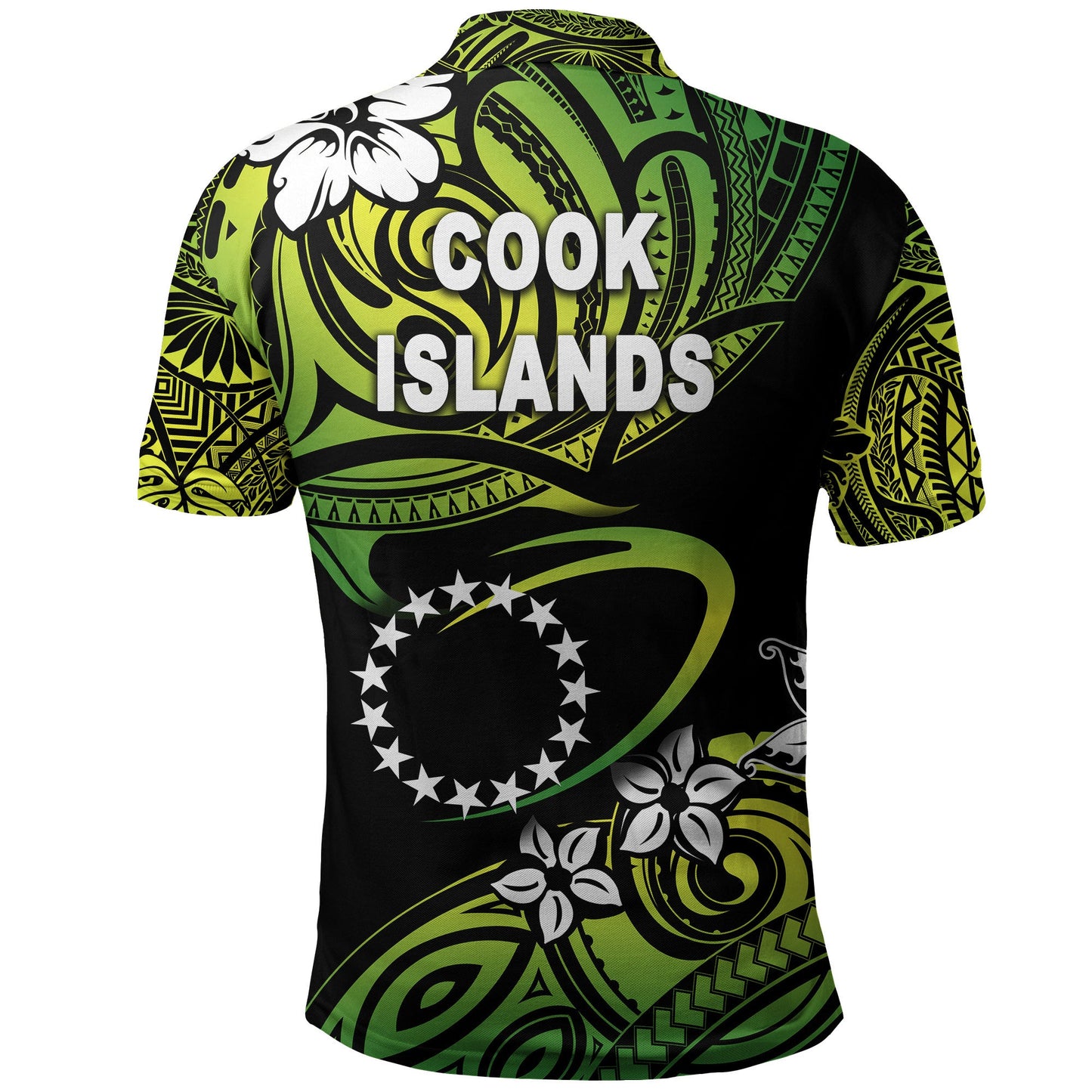 TE INUINU FAMZ - Cook Islands Rugby Polo Shirt Unique Vibes - Green