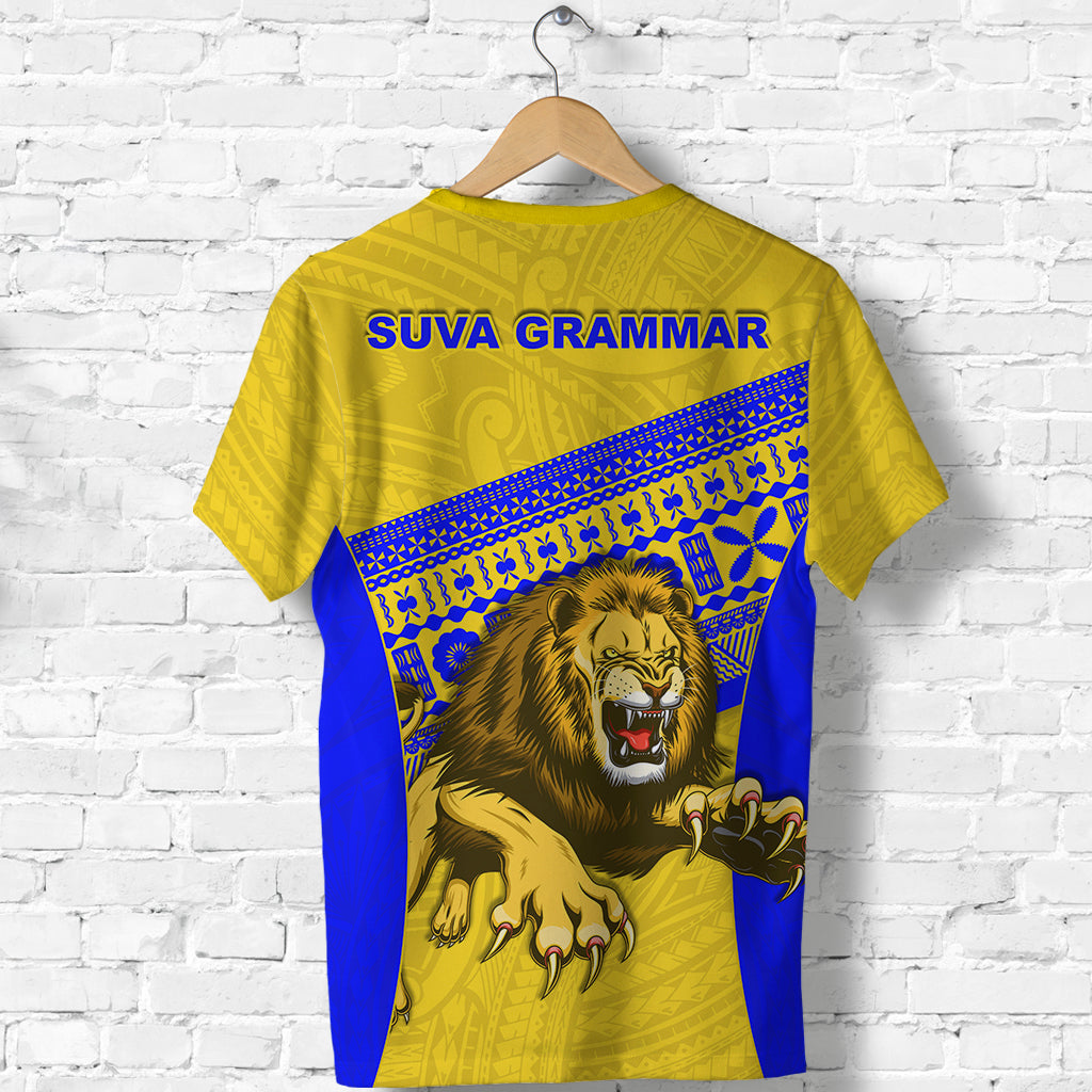 Suva Grammar Fashion T Shirt Fiji School Version Lion Gold
