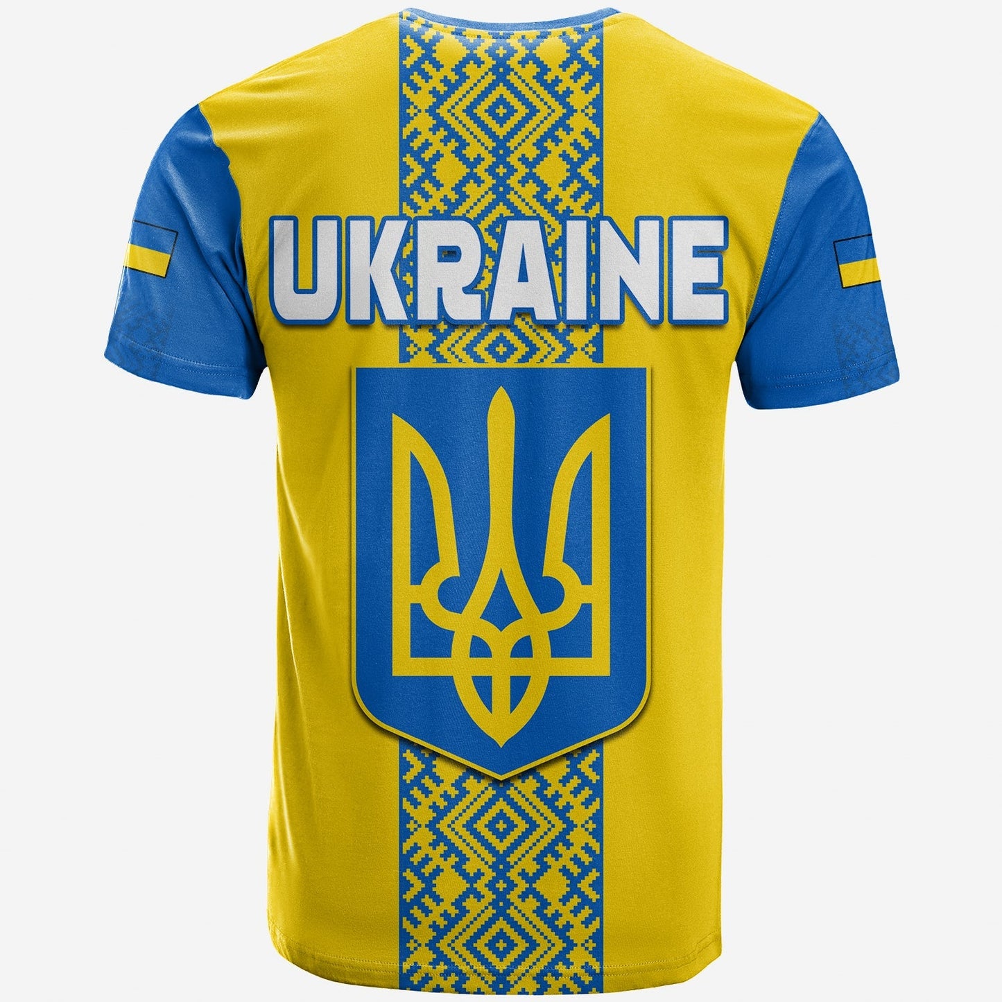Ukraine T Shirt Ukrainian Pattern