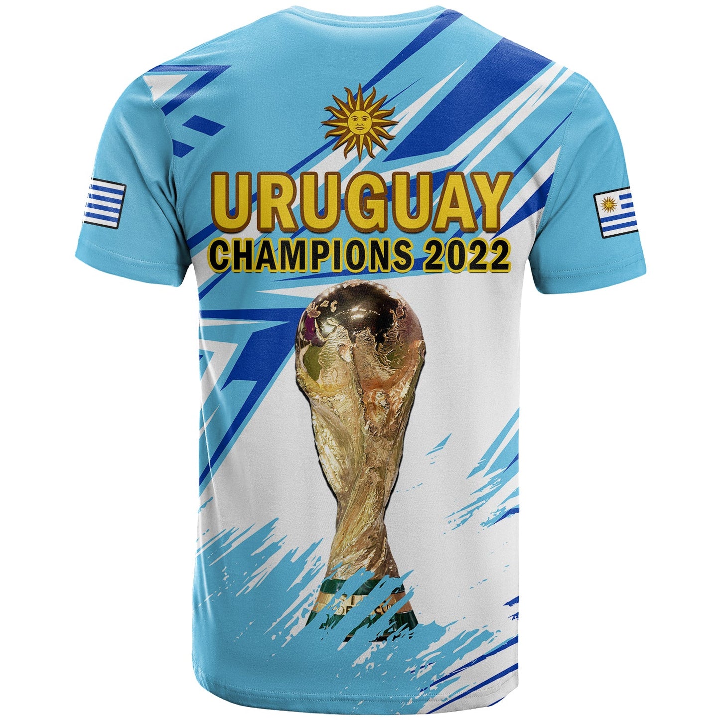 Uruguay FootbT Shirt La Celeste WC 2022 Sporty Style