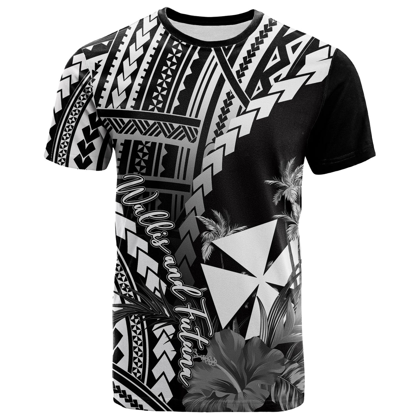 Custom Personalised Wallis And Futuna T Shirt Polynesian Style White Color