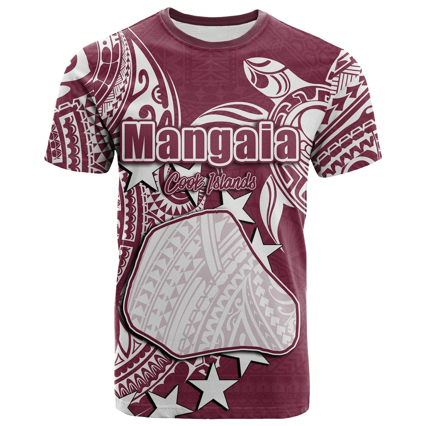 Cook Islands T Shirt Mangaia All Over Print
