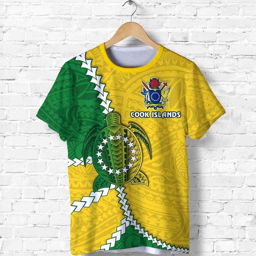 Cook Islands Rugby T Shirt Polynesian Turtle