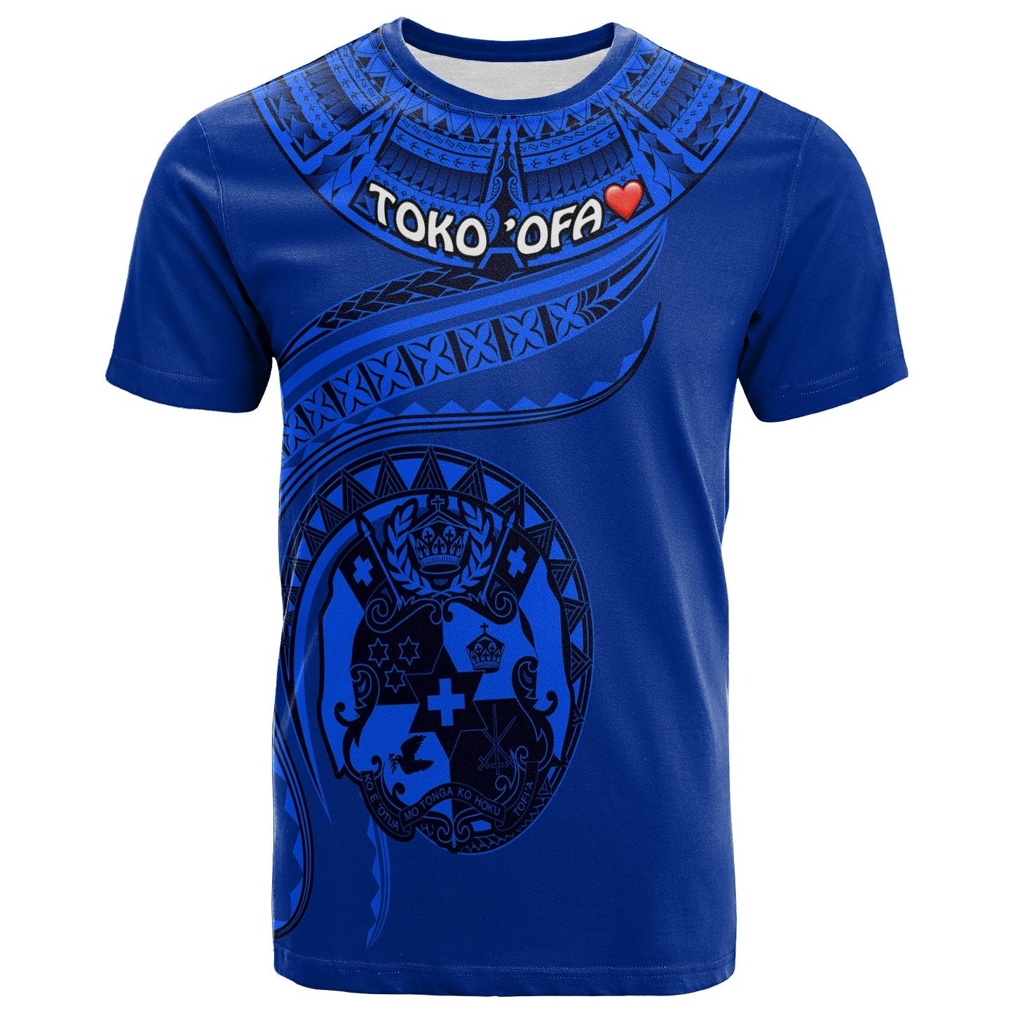 Toko ’Ofa Tonga Polynesian T - Shirt - Tonga Waves Blue