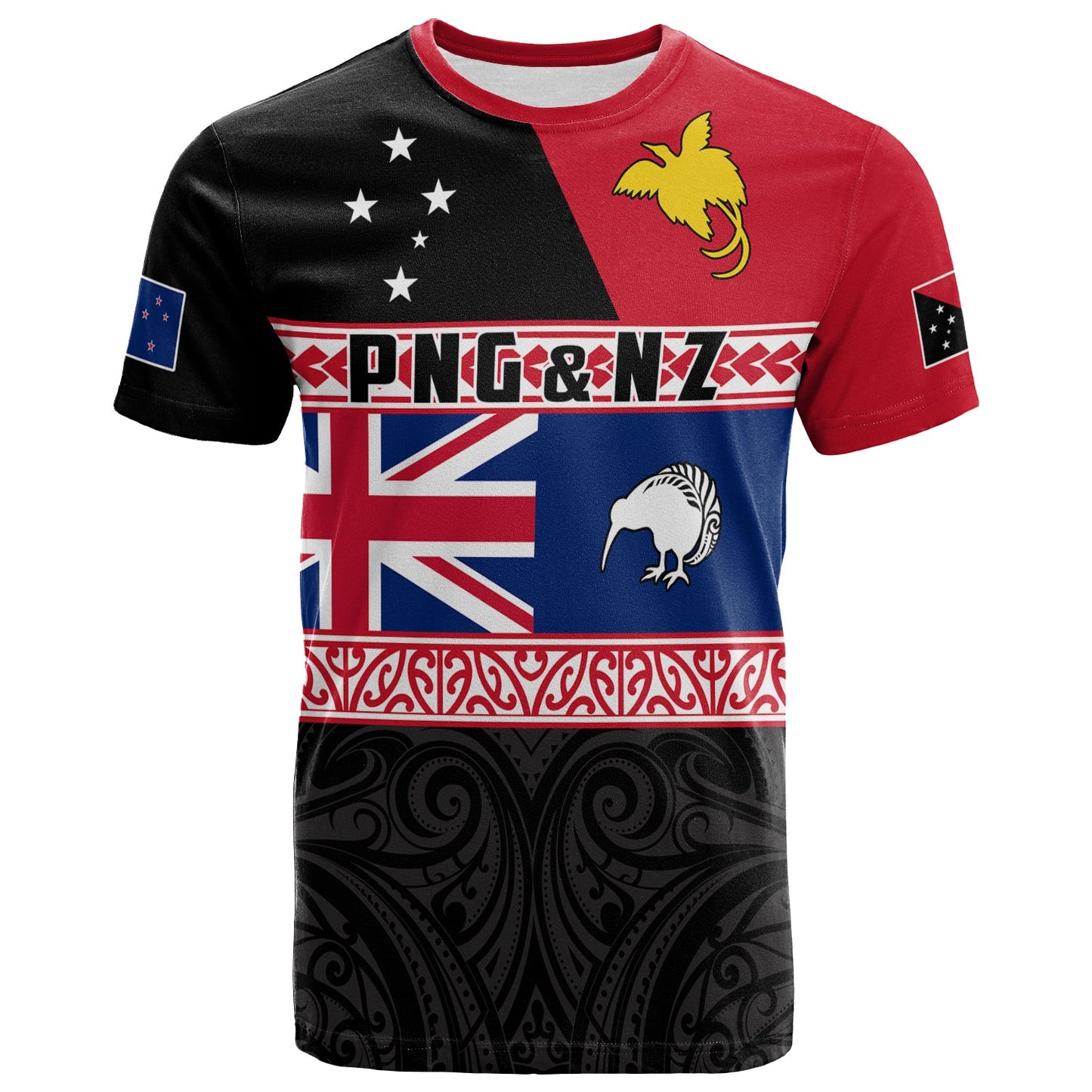 Papua New Guinea And New Zealand T Shirt Maori Png And Nz