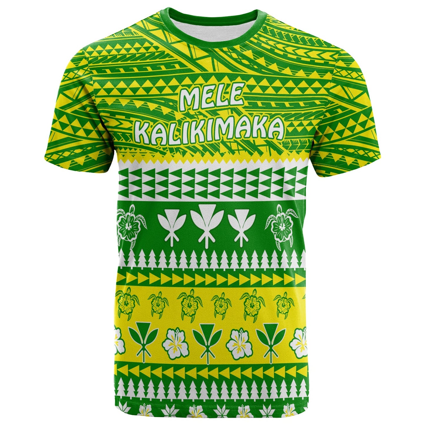Hawaii Christmas T Shirt Polynesian Mele Kalikimaka Santa Claus