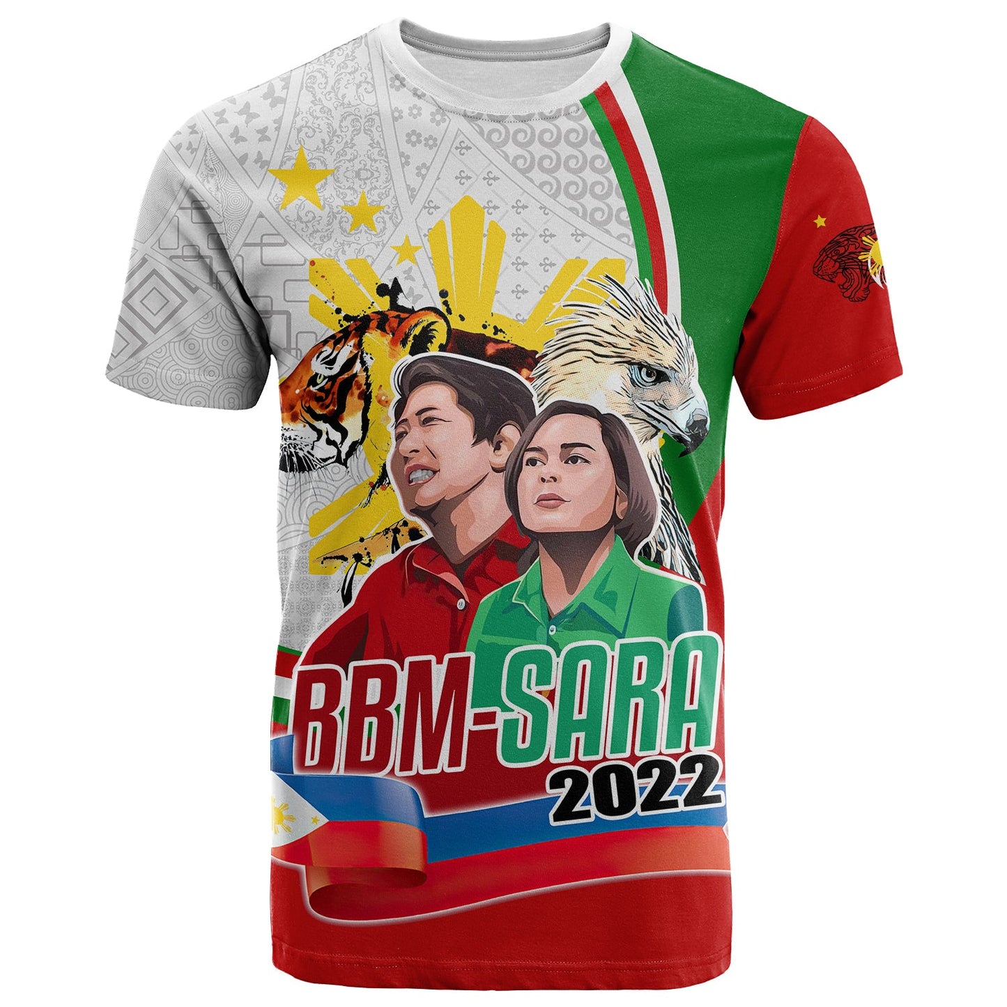 Custom Personalised Philippines T Shirt Bbm And Sara Art Style