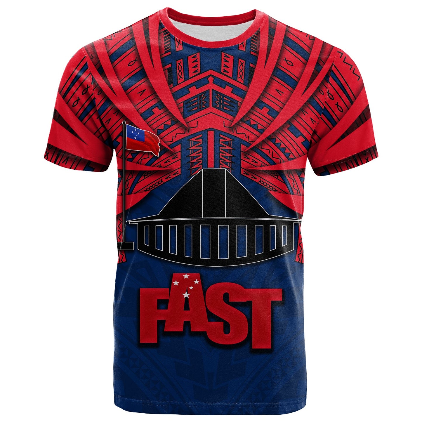 Fast Samoa T Shirt Samoa Tattoo Style Red Shirt