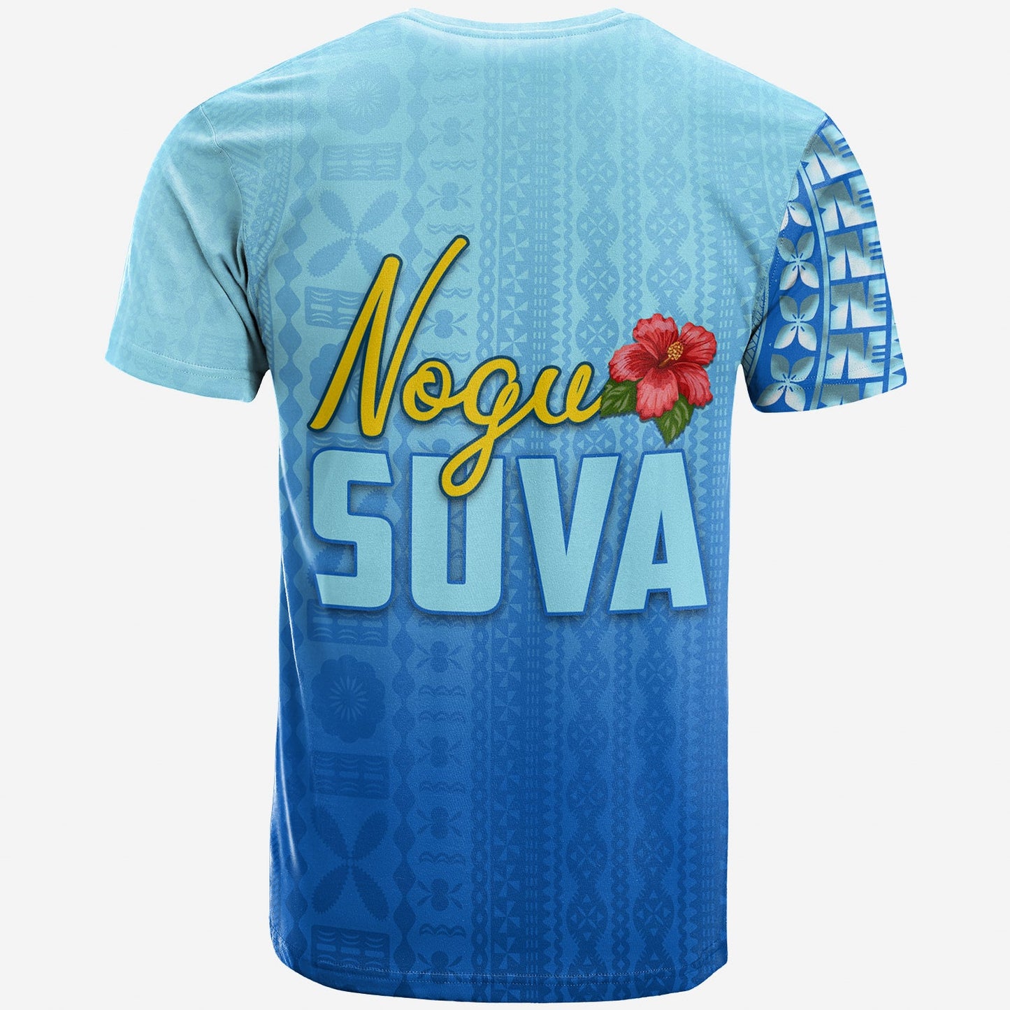 Nogu Suva Rugby Fiji T Shirt Tapa Blue
