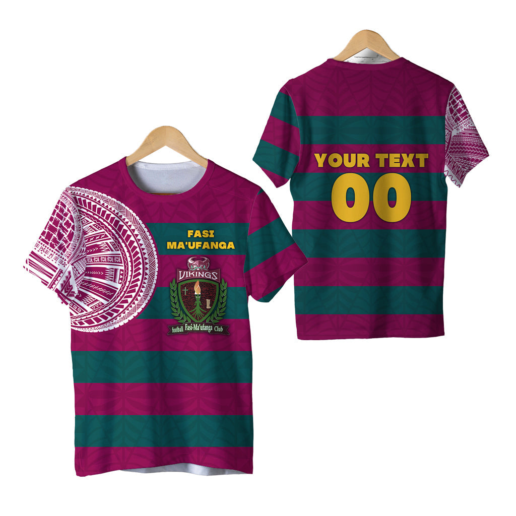 (Custom Personalised) Fasi Maufanga Football T Shirt Tattoo Style