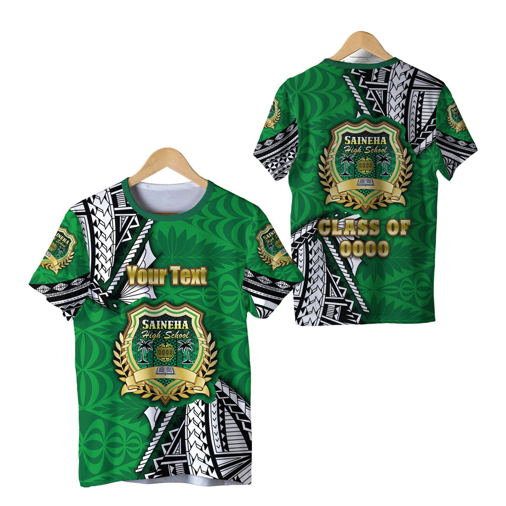 Custom Personalised Saineha Tonga T Shirt Polynesian Style - Class Of -